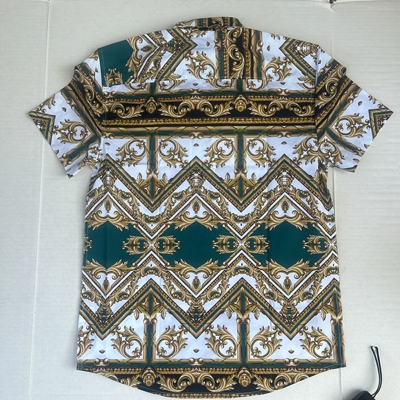 New GUESS Dwayne Baroque Shirt SZ M - Picture 6 of 6